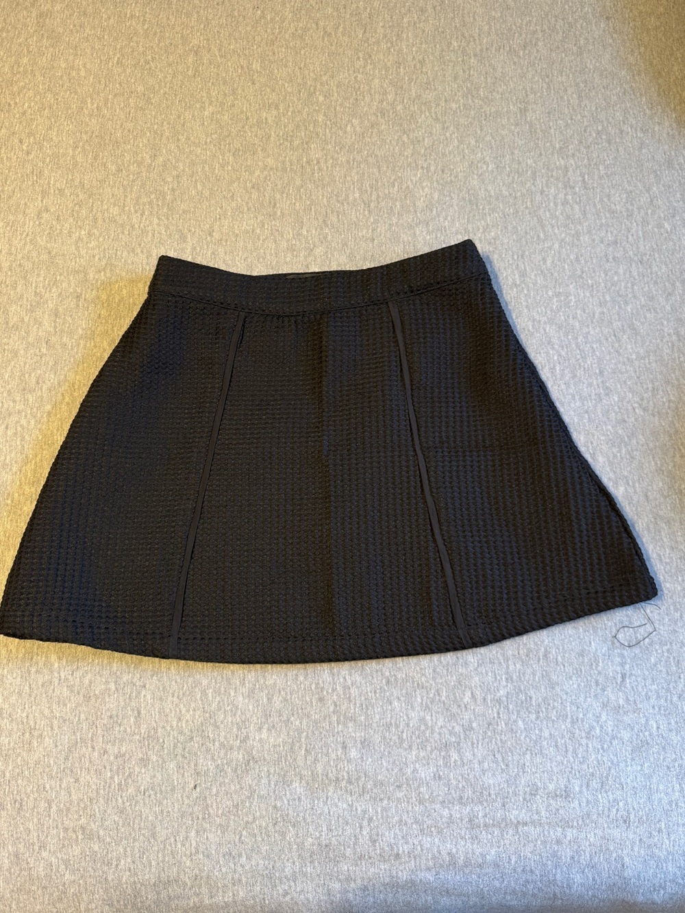 Lulu's Black Textured Circle Skirt
